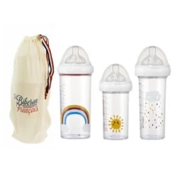 Set De 3 Biberons Gigognes Rainbow