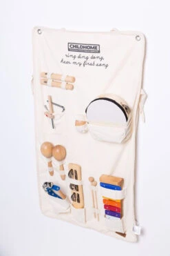 Childhome Ensemble De Musique 24 Childhome Ensemble De Musique -Soins Pour Bébé set 8 instruments musique organisateur pliable childhome mur