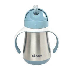 Beaba Tasse Paille Inox 250 Ml Windy Blue
