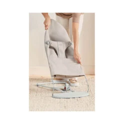 Babybjorn Transat Bliss Jersey 3D -Soins Pour Bébé transat bliss cadre gris clair jersey 3d beige clair babybjorn bambinou housse
