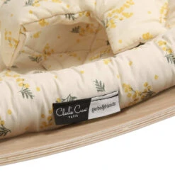 Transat En Bois De Hêtre LEVO Avec Coussin Au Choix 12 Transat En Bois De Hêtre LEVO Avec Coussin Au Choix -Soins Pour Bébé transat bois hetre levo mimosa charlie crane bambinou logo