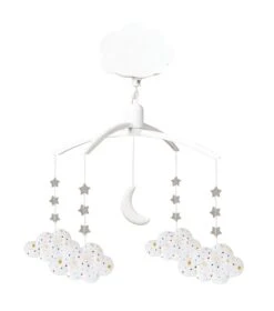 Trousselier Mobile Musical Nuages Tissus Etoiles